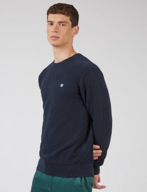 Ben Sherman B by Ben Sherman Crewneck Strikkevarer Mørkeblå | OGMAF3706