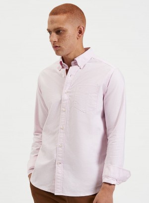 Ben Sherman Brighton Oxford Organic Skjorte Lyserød | JSARW0395