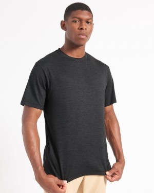 Ben Sherman Performance Stretch Marl T-Shirt Sort | WELAC5746