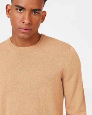 Ben Sherman Signature Crewneck Strikkevarer Grå | FPNSR0253