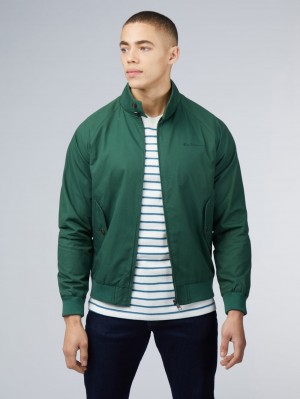 Ben Sherman Signature Harrington Jakker Grøn | TEGOQ7643