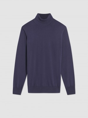 Ben Sherman Signature Roll Neck Strikkevarer Lilla | SPXVK1895