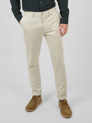 Ben Sherman Signature Skinny Stretch Chino Bukser Hvide | PWYGA0452