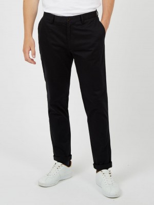 Ben Sherman Signature Slim Stretch Chino Bukser Sort | VRSDE6947