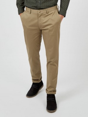 Ben Sherman Signature Slim Stretch Chino Bukser Grå | LPZKN8651