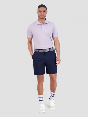 Ben Sherman Solid Air Pique Sports Fit Poloshirt Lilla | DLSPZ0135