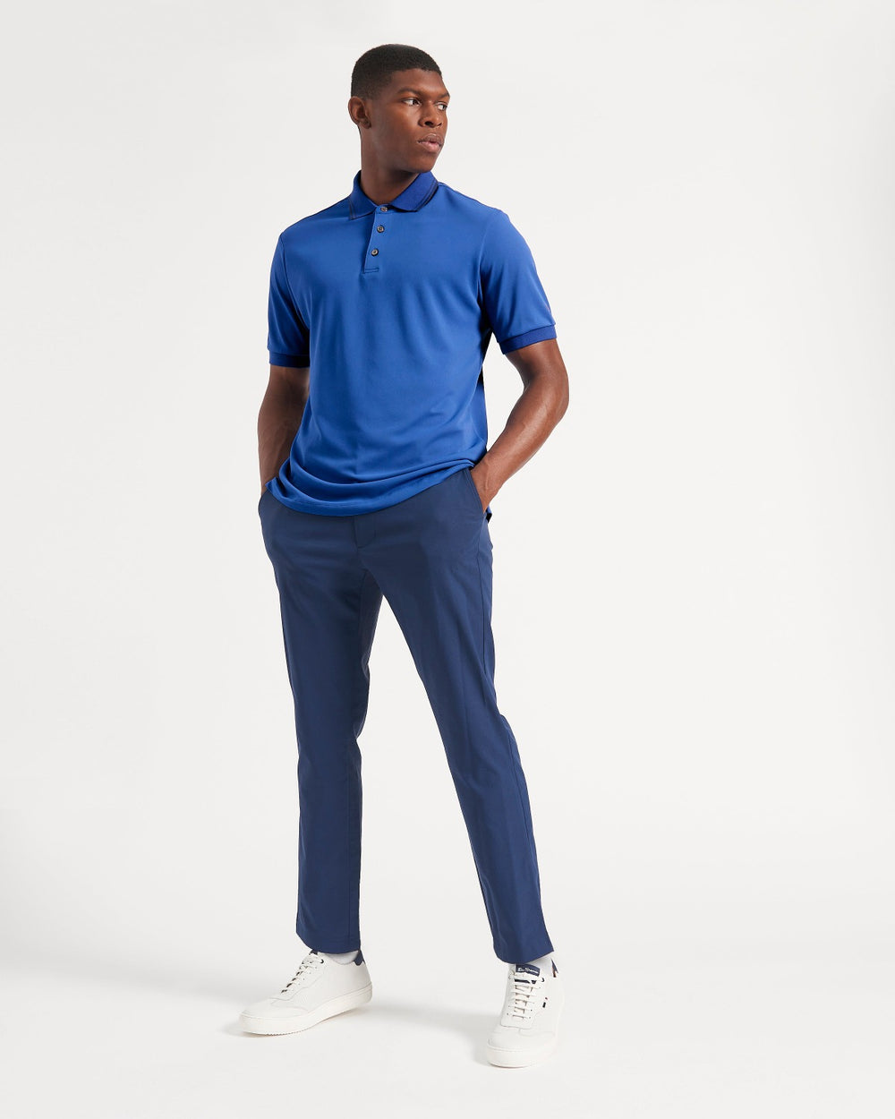 Ben Sherman 360 Motion Stretch Poloshirt Blå Kongeblå | ZFBME0435