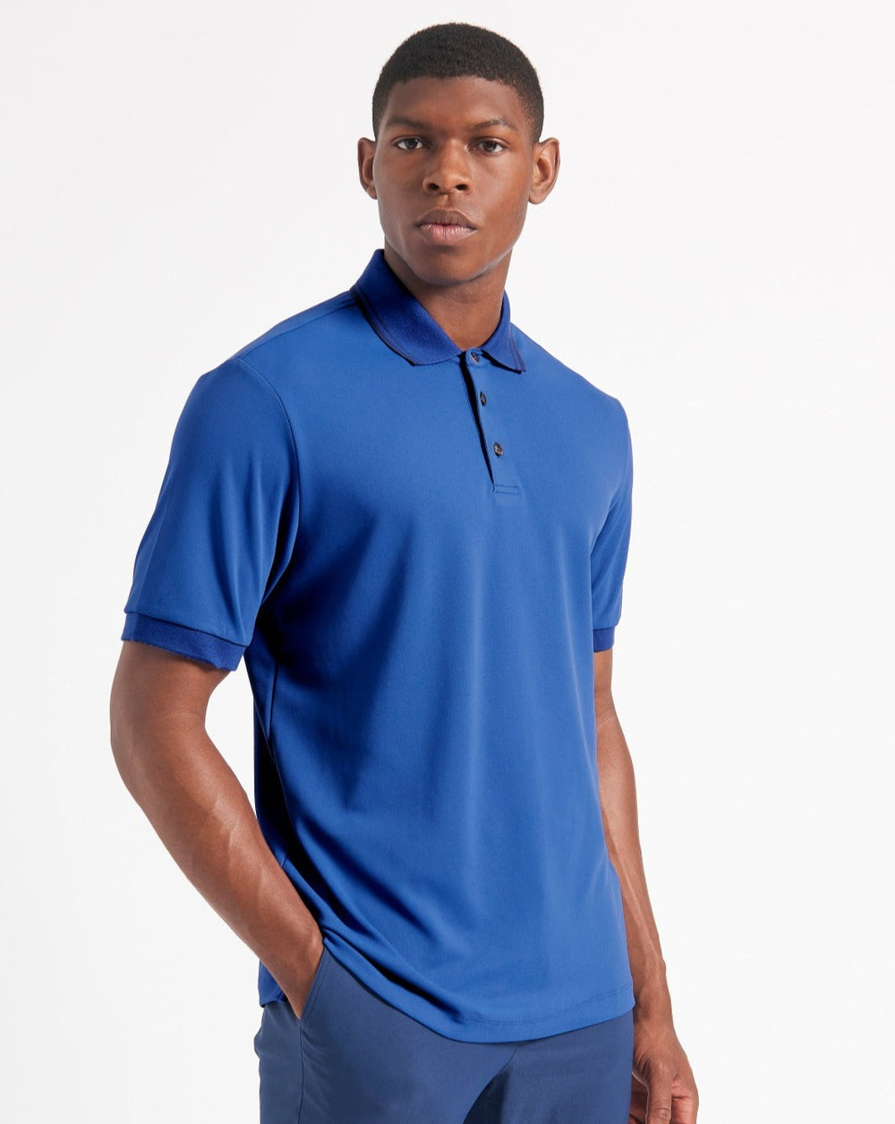 Ben Sherman 360 Motion Stretch Poloshirt Blå Kongeblå | ZFBME0435