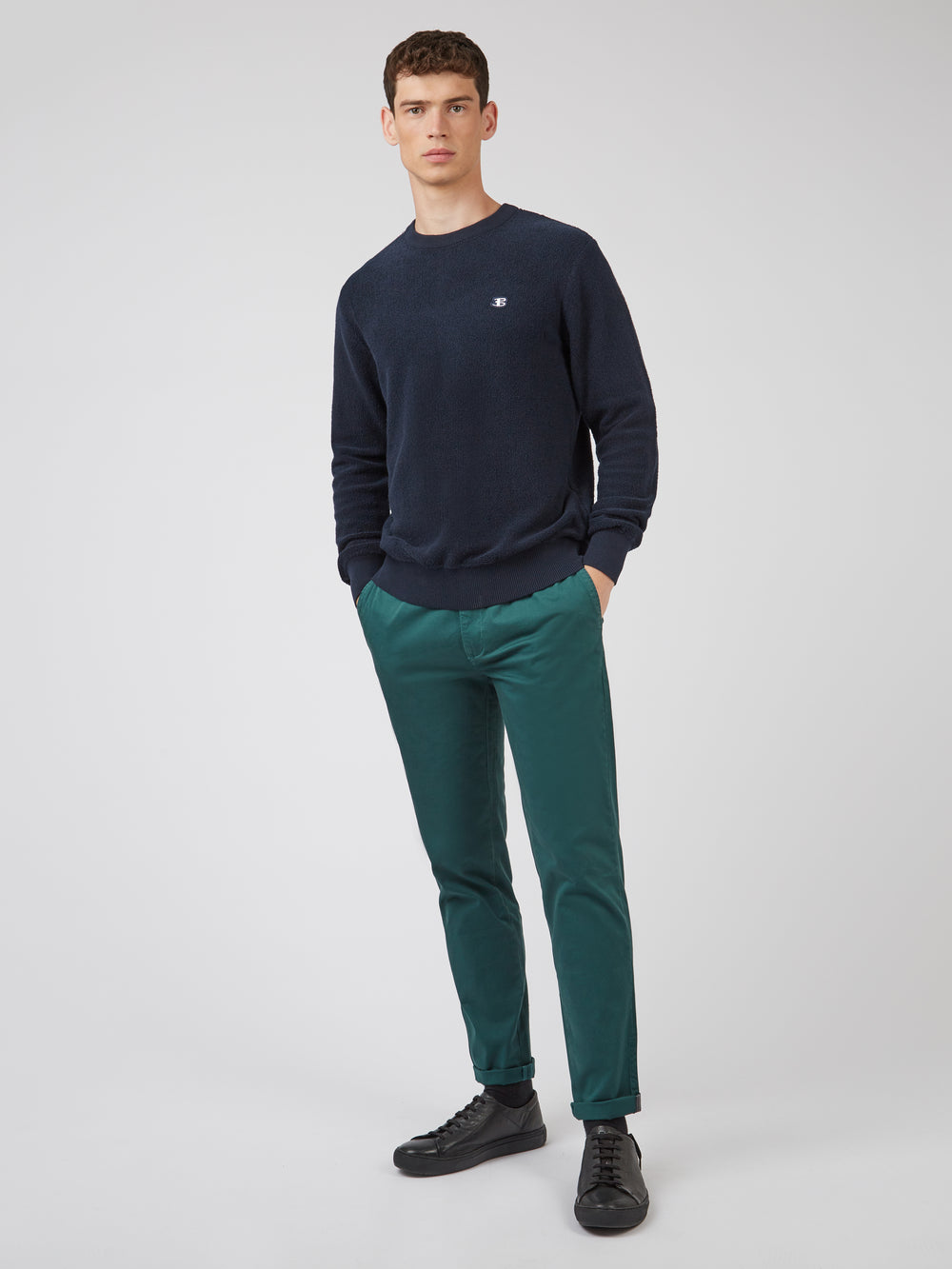 Ben Sherman B by Ben Sherman Crewneck Strikkevarer Mørkeblå | OGMAF3706