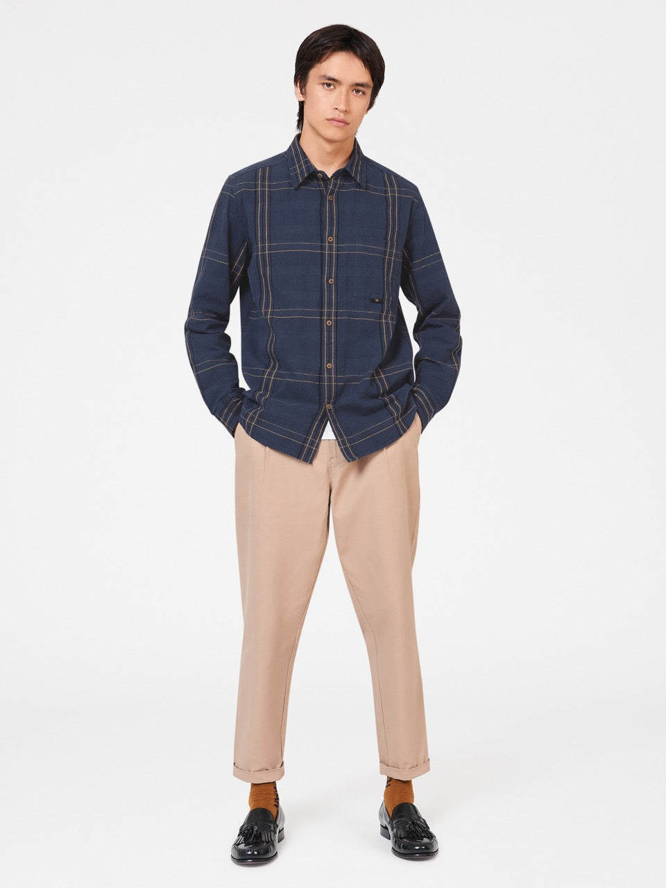 Ben Sherman B by Ben Sherman Indigo Check Skjorte Indigo | HCTVB4206