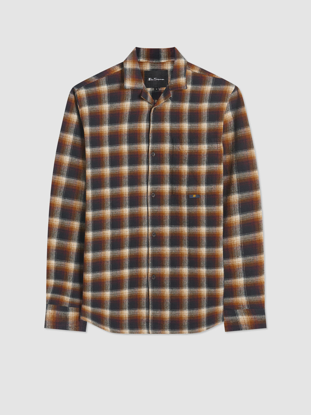 Ben Sherman B by Ben Sherman Ombre Check Skjorte Brune | AEMQJ6537