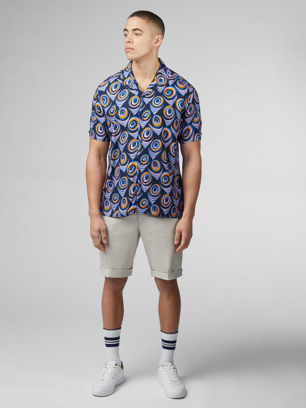 Ben Sherman B by Ben Sherman Psychedelic Print Skjorte Lilla | ZFOSD2963