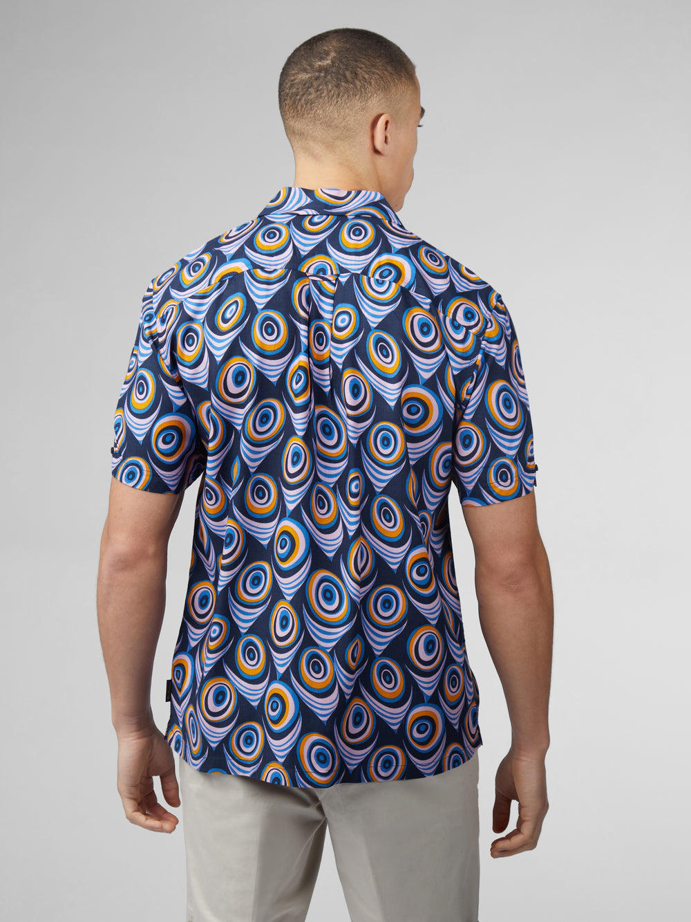 Ben Sherman B by Ben Sherman Psychedelic Print Skjorte Lilla | ZFOSD2963