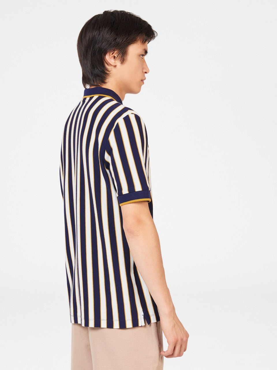 Ben Sherman B by Ben Sherman Vertical Stripe Poloshirt Lilla | JPIBX9584