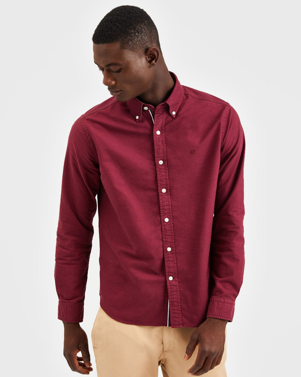 Ben Sherman Beatnik Oxford Garment Dye Skjorte Bordeaux | MELHY1974