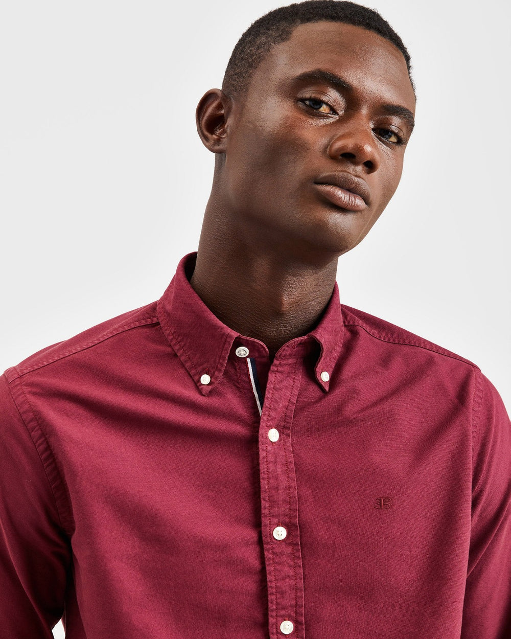 Ben Sherman Beatnik Oxford Garment Dye Skjorte Bordeaux | MELHY1974