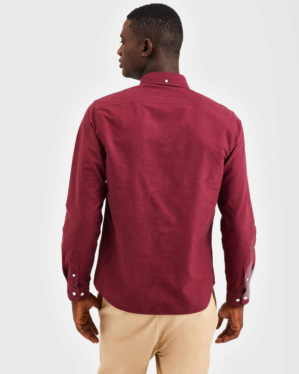 Ben Sherman Beatnik Oxford Garment Dye Skjorte Bordeaux | MELHY1974