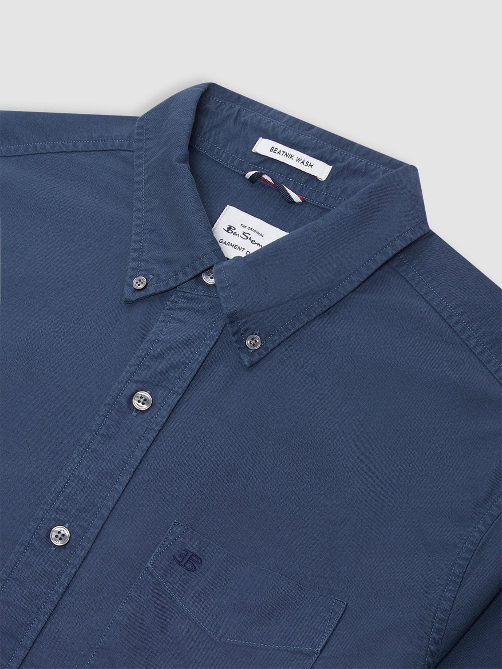 Ben Sherman Beatnik Oxford Garment Dye Skjorte Indigo | GNJRA4752