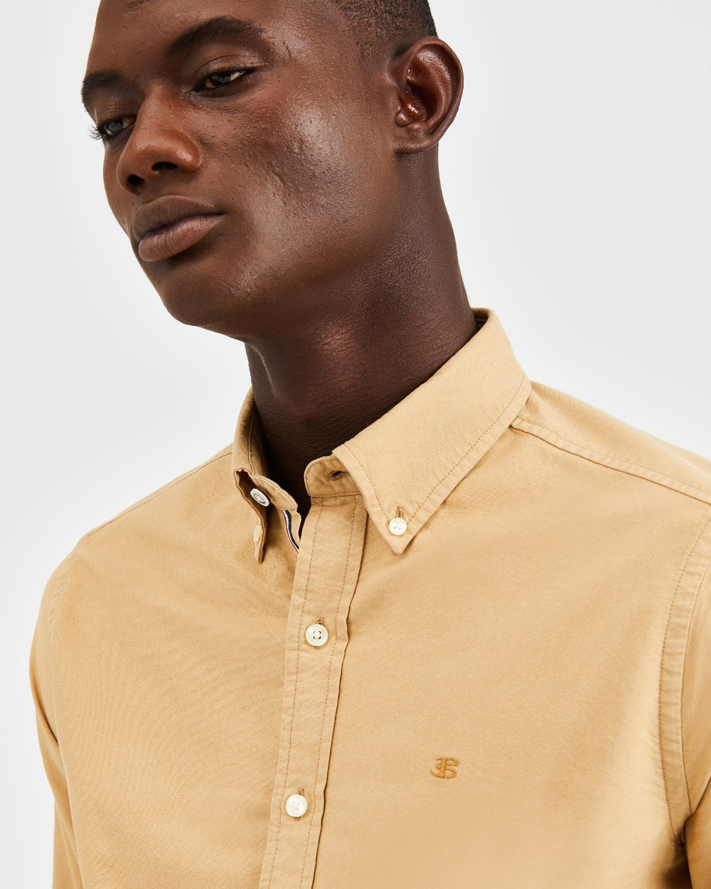 Ben Sherman Beatnik Oxford Garment Dye Skjorte Khaki | OJYSX4986