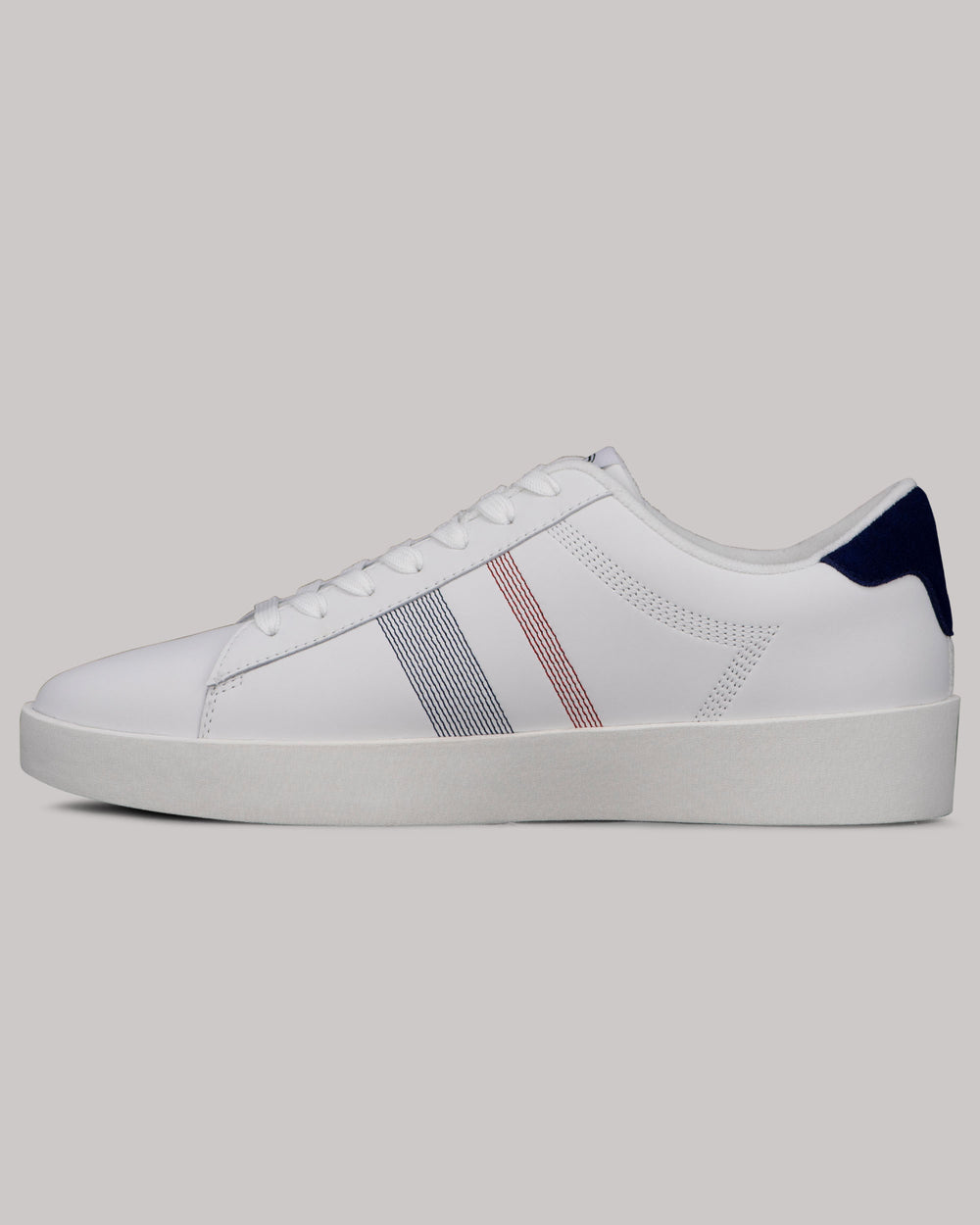 Ben Sherman Boxwell Sneakers Hvide Mørkeblå Rød | BQDGZ0579