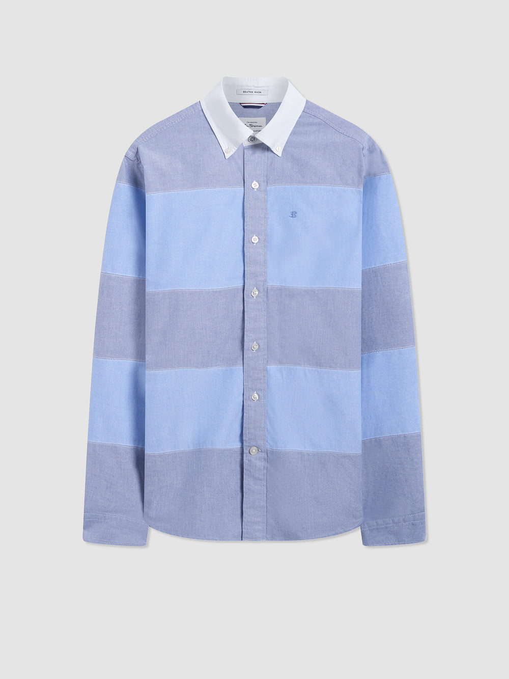 Ben Sherman Brighton Oxford Garment Dye Rugby Skjorte Blå | POUBM5410