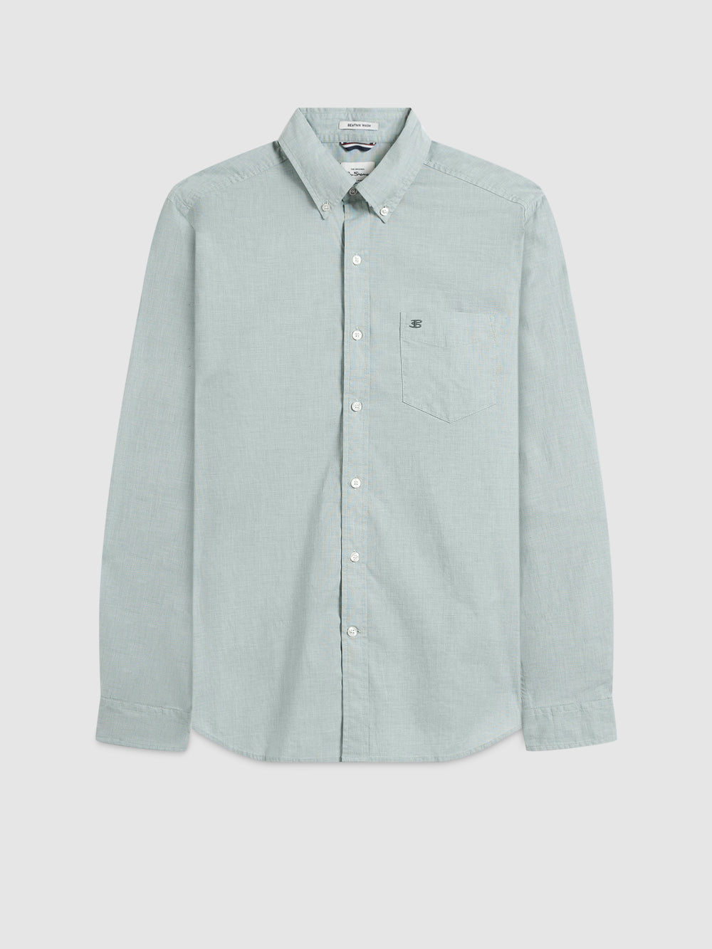 Ben Sherman Brighton Oxford Organic Green Skjorte Grøn | UNMJZ9420