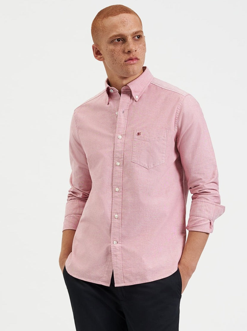 Ben Sherman Brighton Oxford Organic Skjorte Lyserød | QRLHF5931