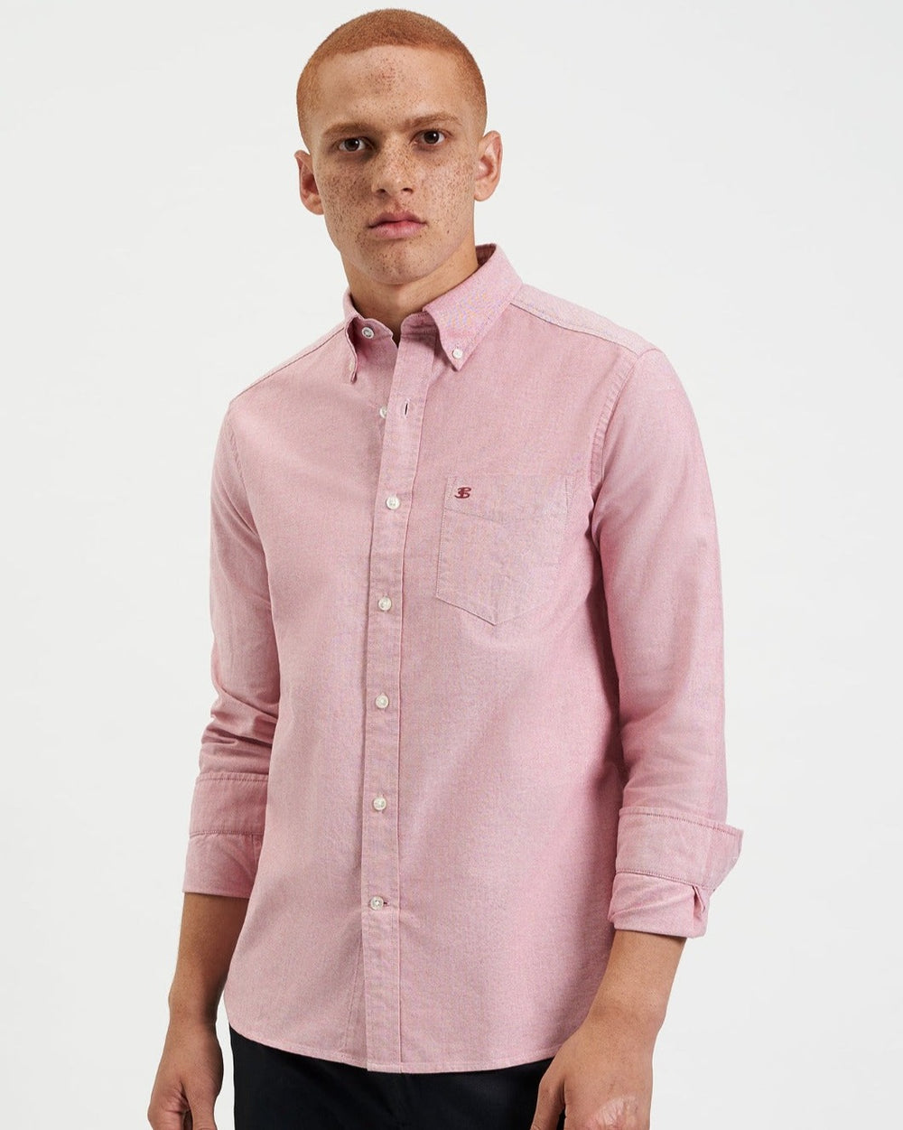 Ben Sherman Brighton Oxford Organic Skjorte Lyserød | QRLHF5931