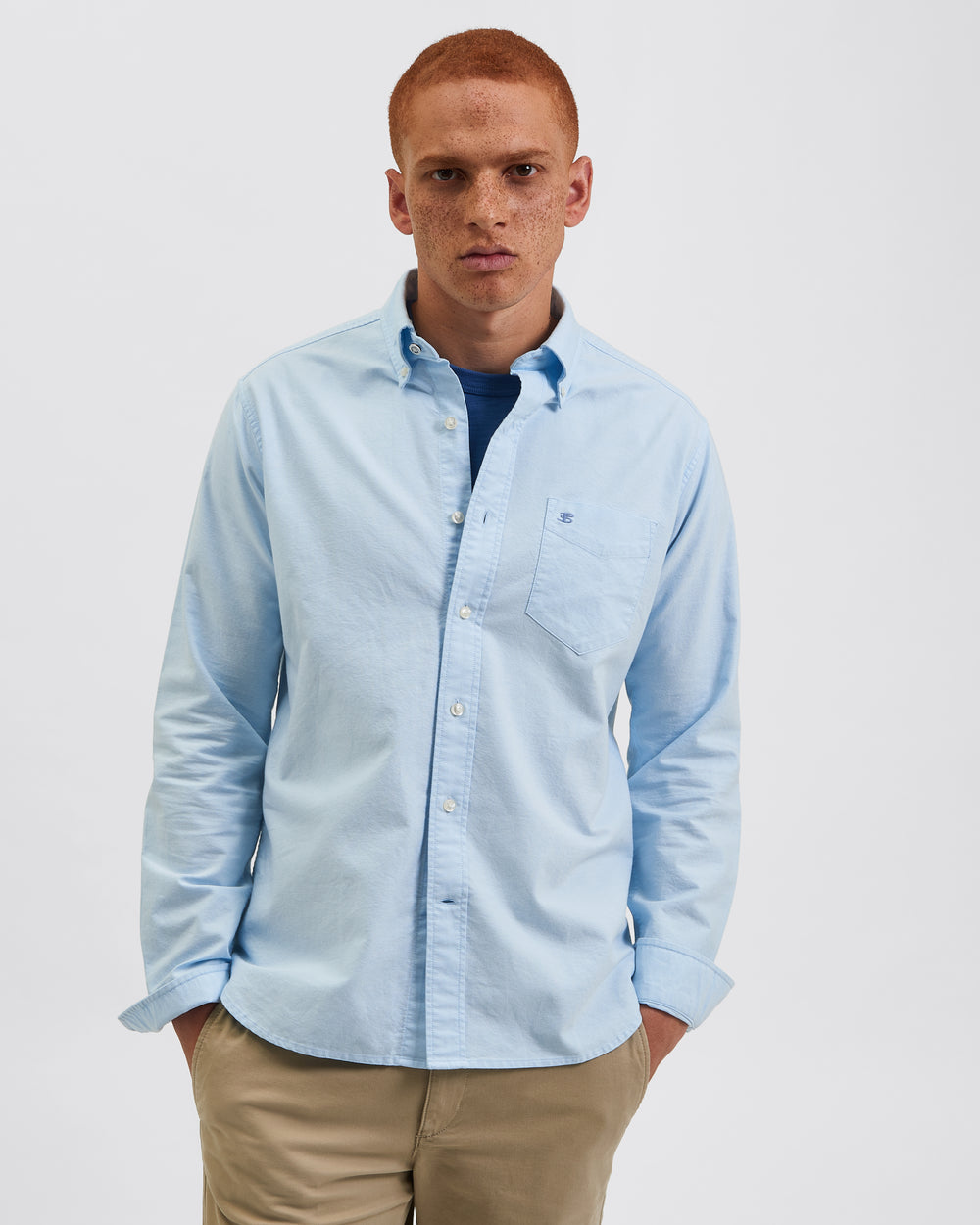 Ben Sherman Brighton Oxford Organic Skjorte Blå | GYICR1697