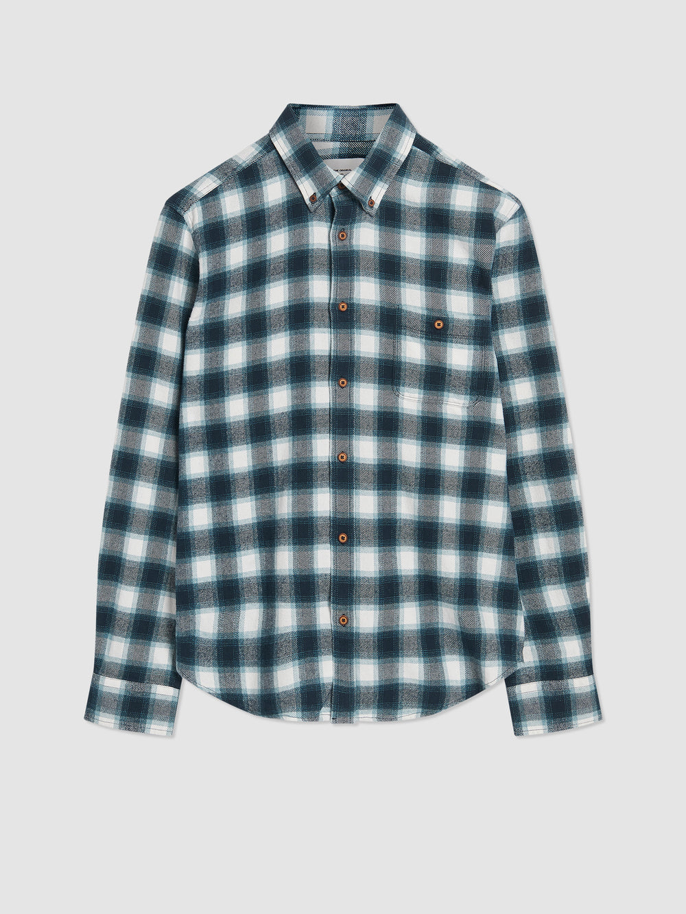 Ben Sherman Brushed Ombre Check Flannel Skjorte Grøn | CLZUW9316