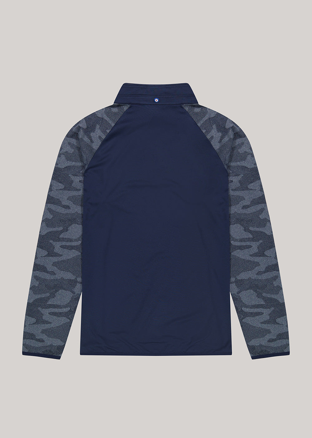 Ben Sherman Camo Jacq. Sleeve Quarter Zip Jakker Mørkeblå | LHGOU9346