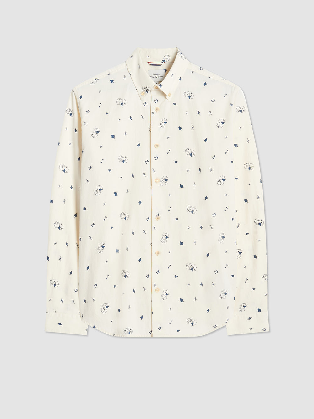 Ben Sherman Conversational Icon Skjorte Hvide | SKQHY0452