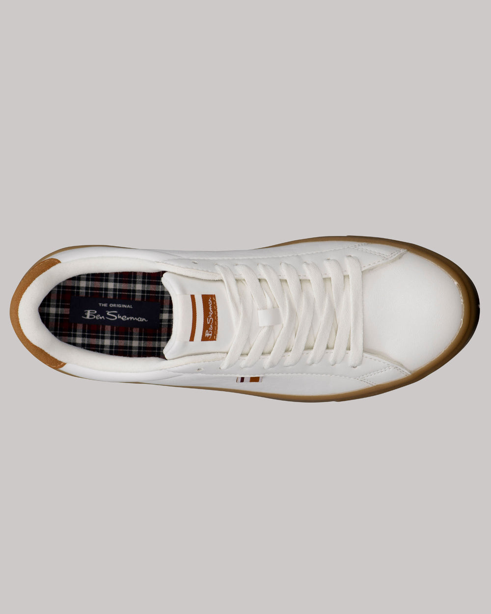 Ben Sherman Crowley Sneakers Hvide Brune | YIWZE6835