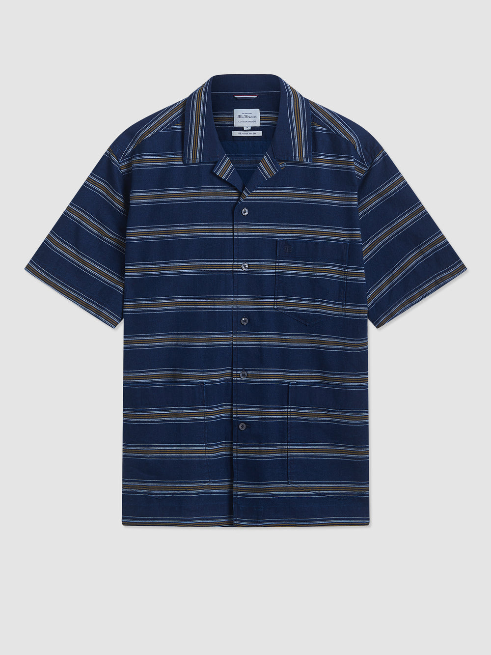 Ben Sherman Dalston Blues Lightweight Stripe Skjorte Indigo | UNJBX9683