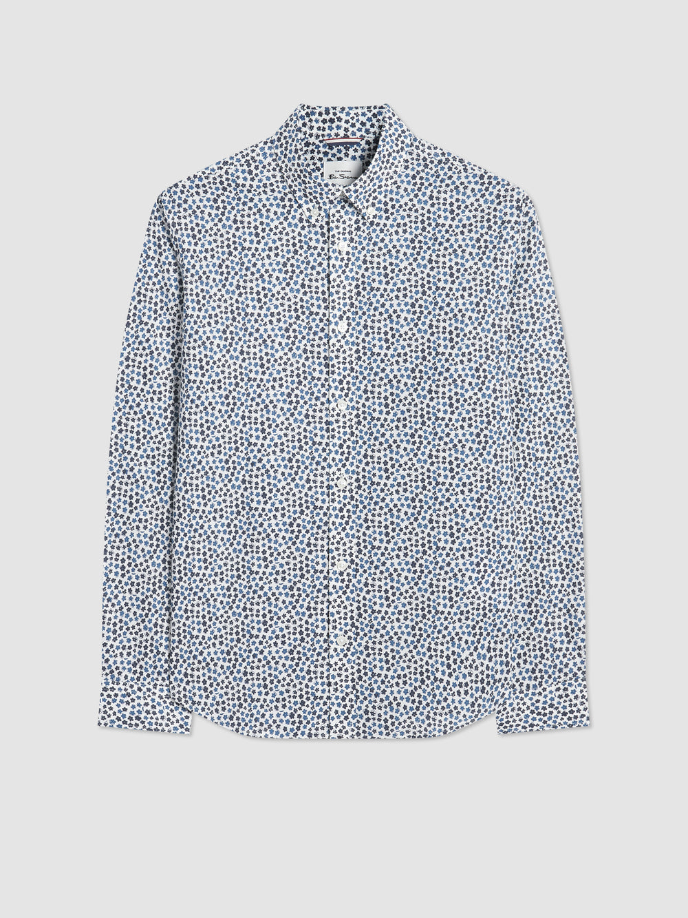 Ben Sherman Ditsy Floral Print Long Sleeve Skjorte Hvide | KTZBJ7036