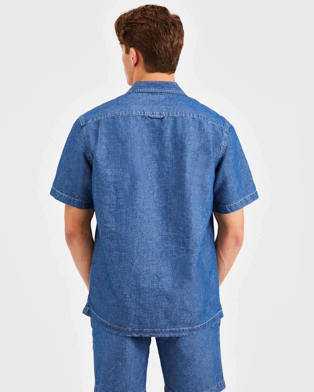 Ben Sherman Hastings Garment Dye Chambray Skjorte Indigo | AORDE1796