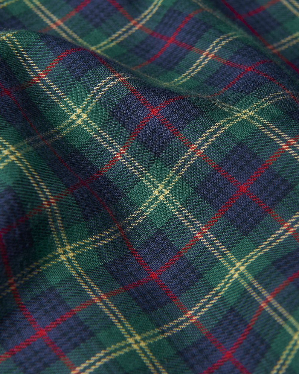 Ben Sherman House Tartan Twill Skjorte Grøn | NKSFA0574