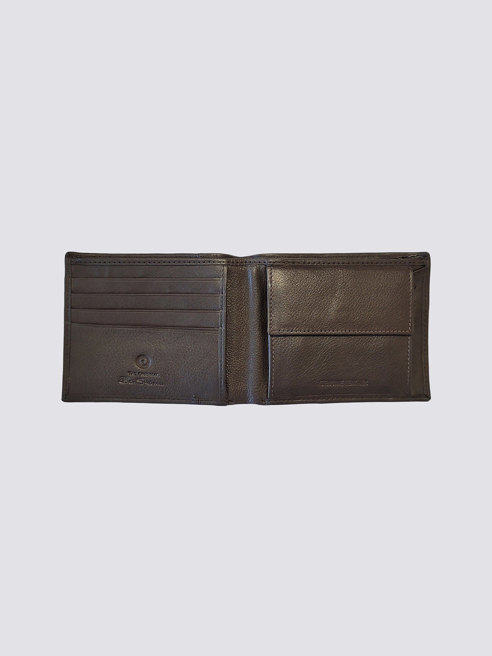 Ben Sherman Irvine Bill Fold Leather Pung Brune | XSUMO5769