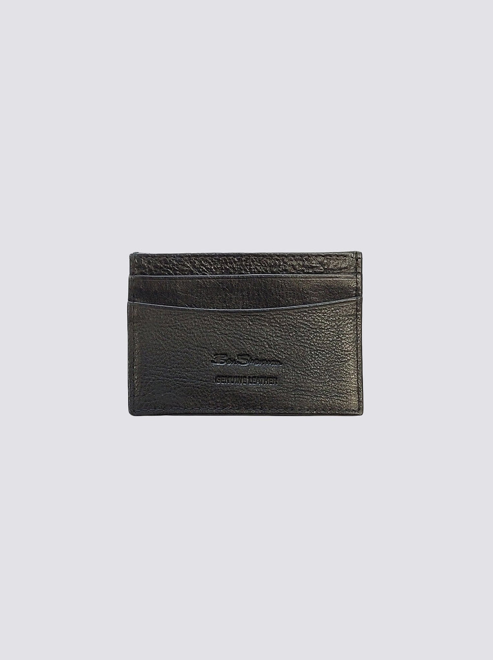 Ben Sherman Koki Leather Card Holder Pung Sort | LKTDA7584