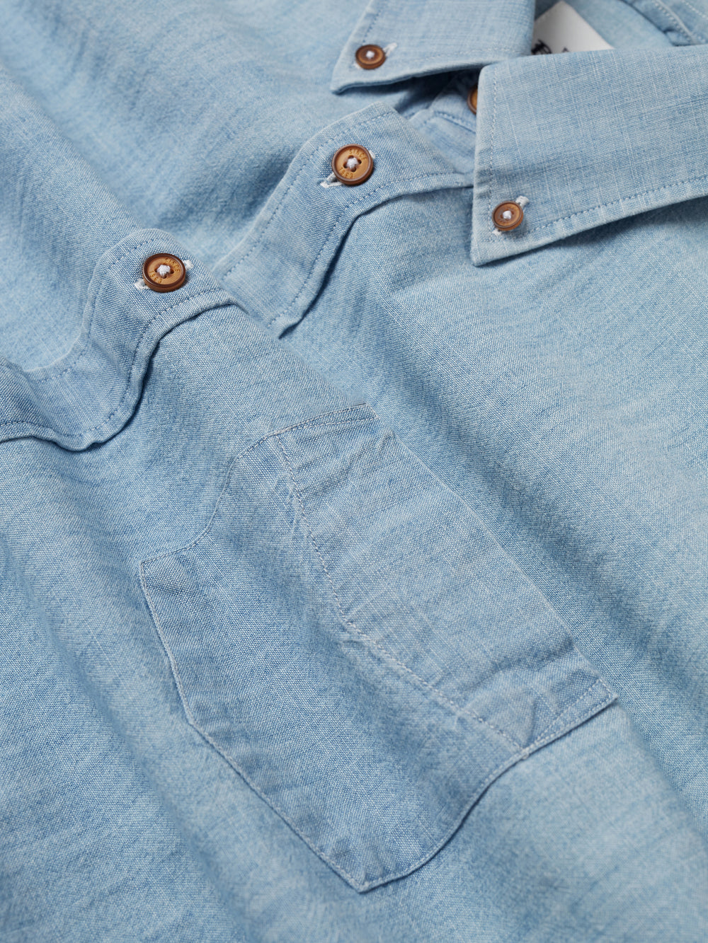 Ben Sherman Long-Sleeve Chambray Skjorte Blå Mørkeblå | XMTGZ8967