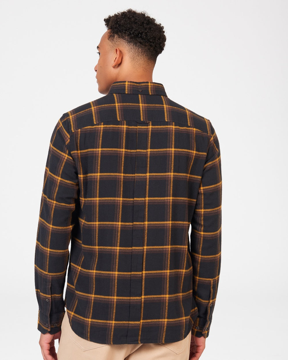 Ben Sherman Oversized Brushed Check Skjorte Sort | KDQPW3708