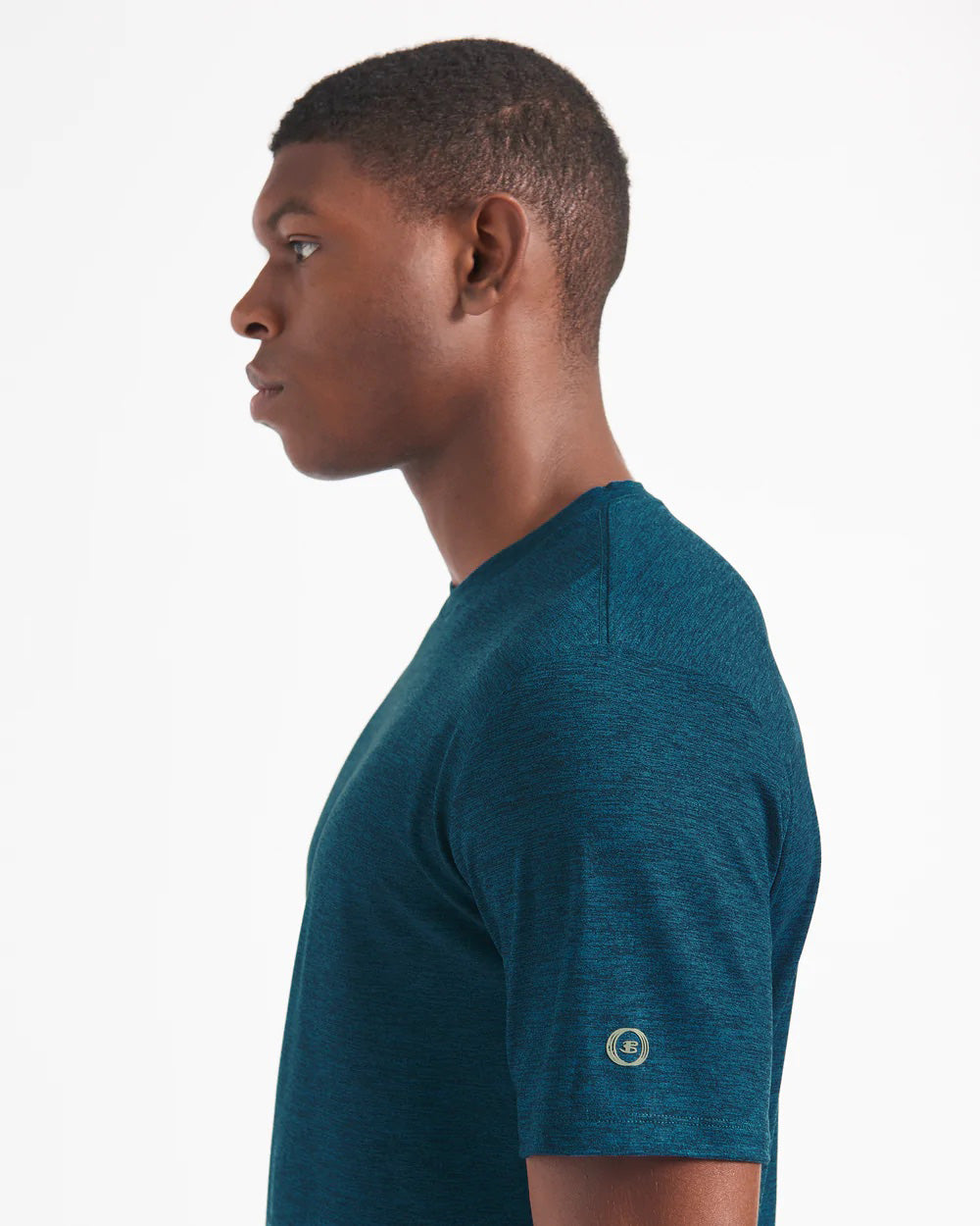 Ben Sherman Performance Stretch Marl Heather T-Shirt Mørkeblå | YRKMV0647