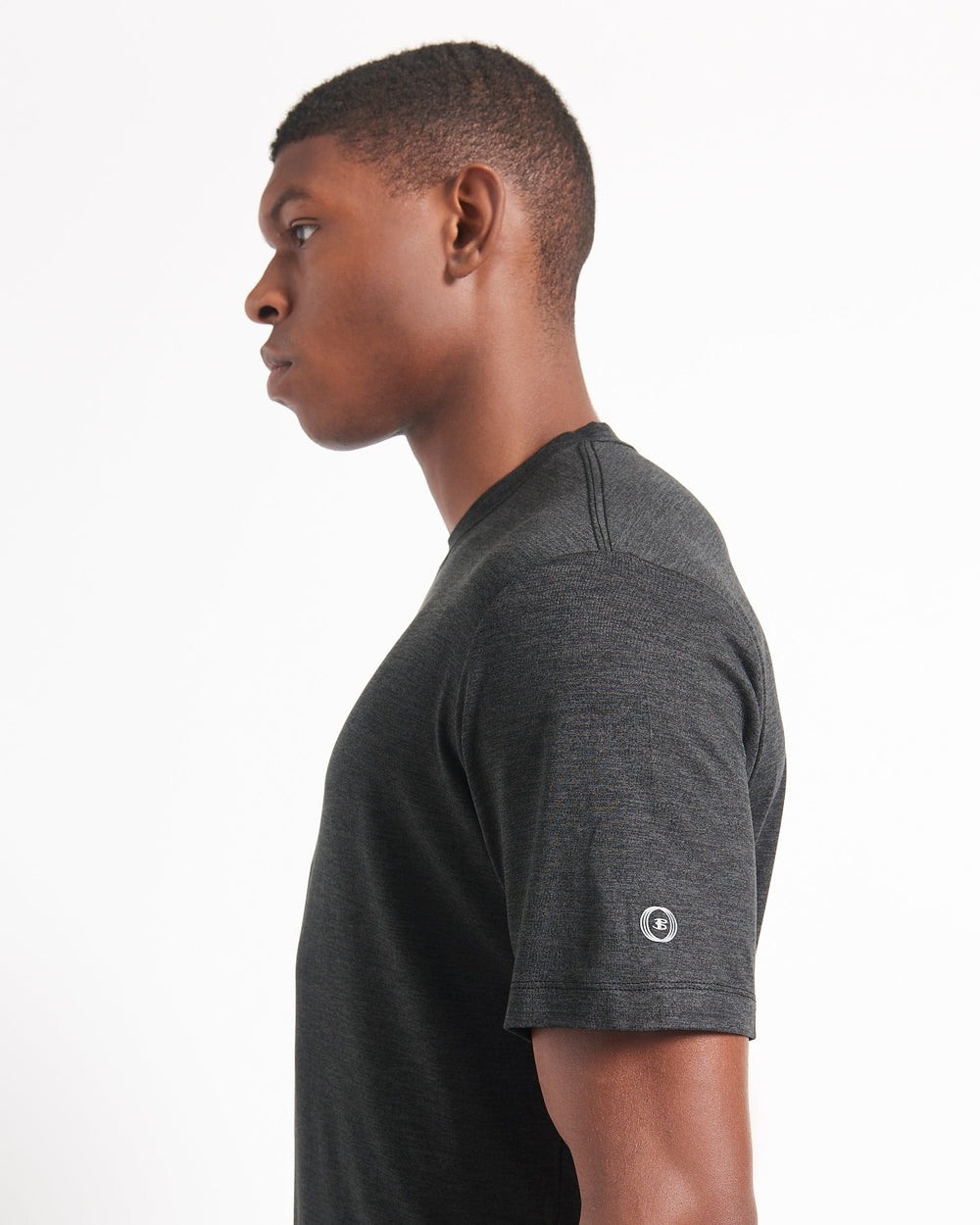 Ben Sherman Performance Stretch Marl T-Shirt Sort | WELAC5746