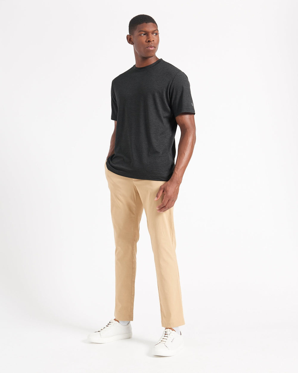 Ben Sherman Performance Stretch Marl T-Shirt Sort | WELAC5746