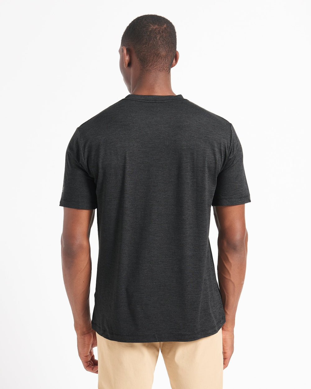 Ben Sherman Performance Stretch Marl T-Shirt Sort | WELAC5746