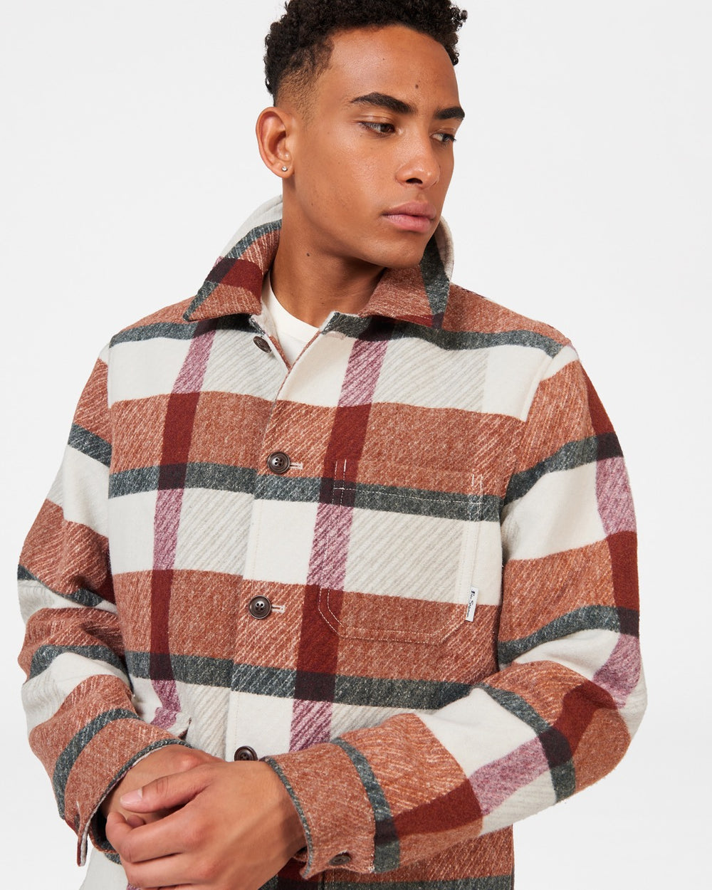 Ben Sherman Plaid Jakker Orange | PIGEM2057