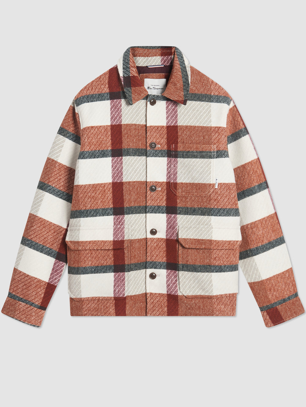 Ben Sherman Plaid Jakker Orange | PIGEM2057