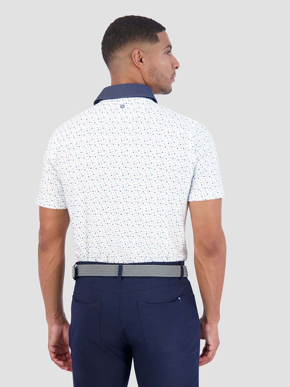 Ben Sherman Polka Dots Tech Jersey Sports Fit Poloshirt Hvide | VYOBP0987