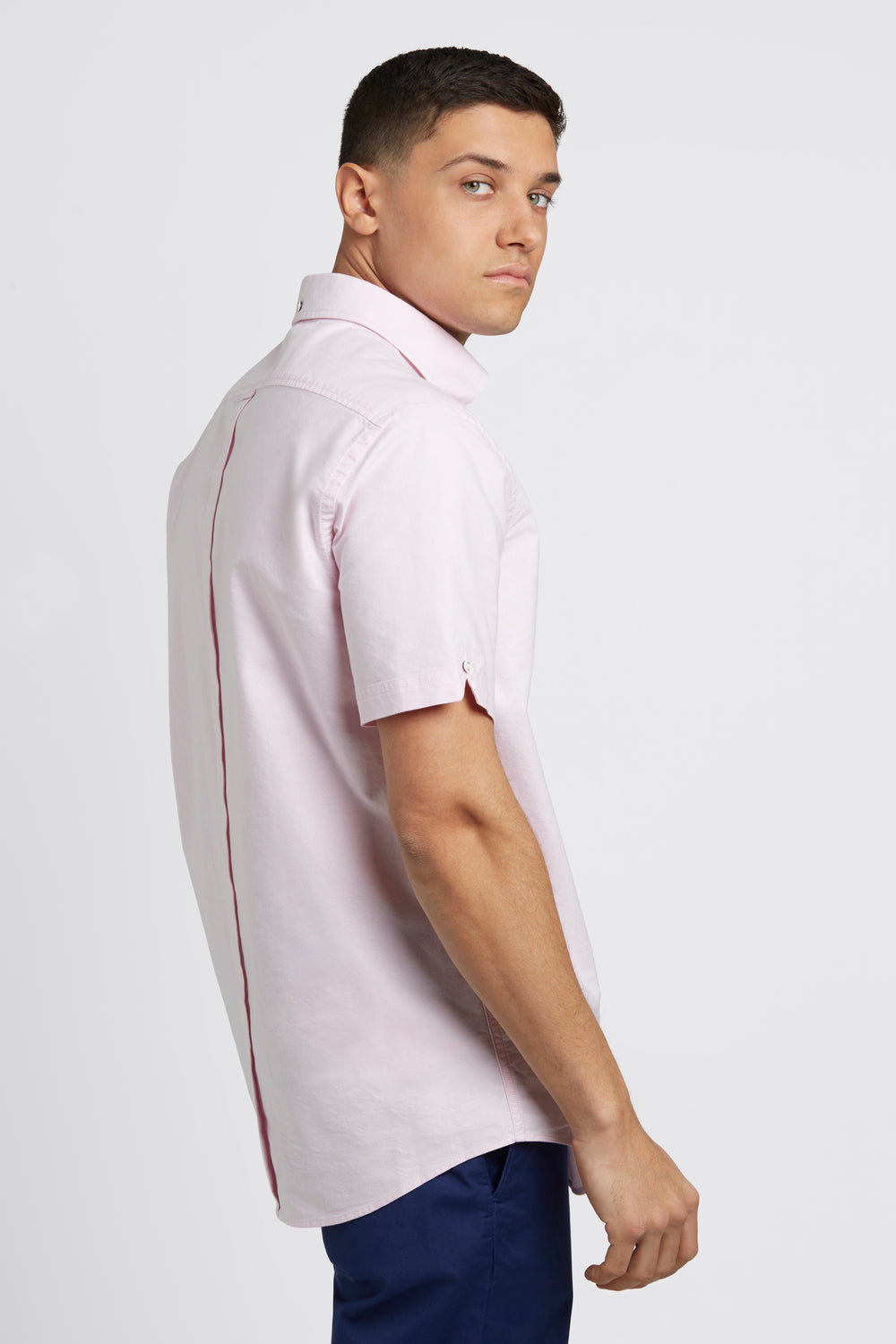 Ben Sherman Short Sleeve Brighton Oxford Organic Skjorte Lyserød | NHCTD4128