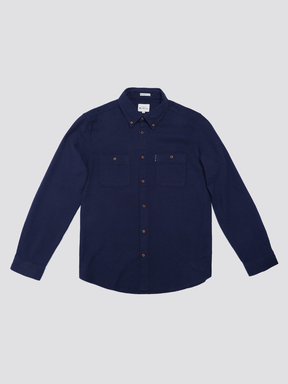 Ben Sherman Signature Boucle Skjorte Mørkeblå | HTUQI5249